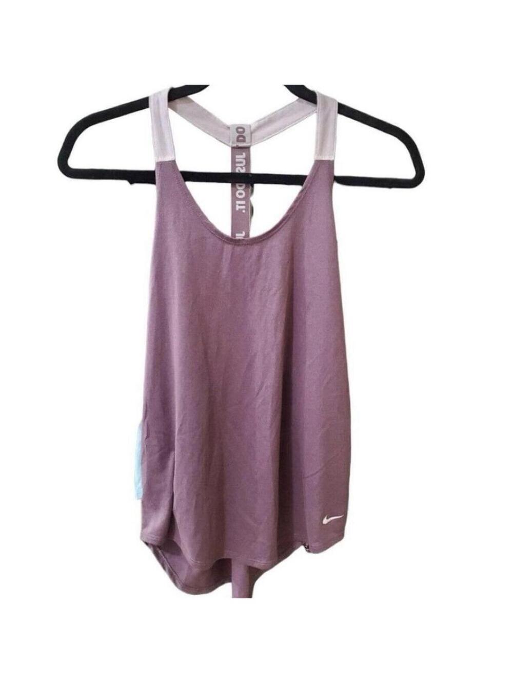Nike Dri-FIT Essential Elastika Tank Top Mauve Purple Size Medium